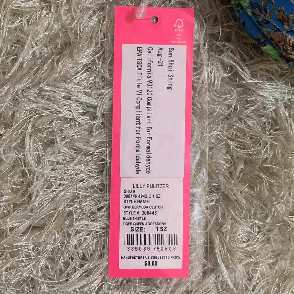 NWT Lilly Pulitzer GWP Bermuda Clutch - Picture 10 of 13